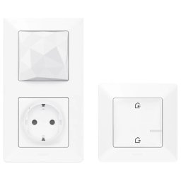NETATMO 752196 Valena Life inteligent începător pachet - Central unitate inteligent priză + intrerupător principal alb
