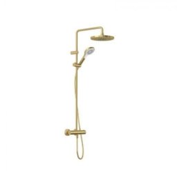 Coloana de dus cu termostat Kludi Dive X 250, auriu periat mat
