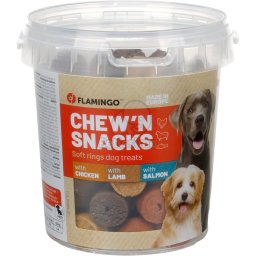 Flamingo Chew'n Snacks - pui, miel, somon 450 g