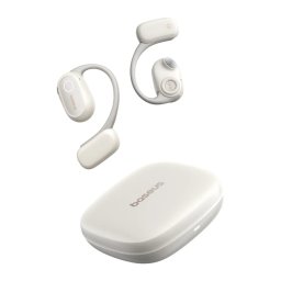 Casti True Wireless Baseus Bowie MF1 A00084501223-00 | Open-Ear, Bluetooth 5.4, Autonomie 60h, IPX4, Alb