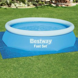 Panza de sol pentru piscina Bestway Flowclear 335x335 cm, albastra