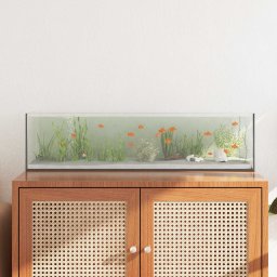 Acvariu cu depozitare Transparent 80 x 20 x 20 cm Sticla GartenMobel Dekor