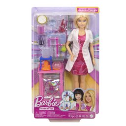 Papusa Barbie Om de Stiinta cu set de joaca si accesorii laborator
