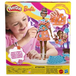 Set Play-Doh Barbie pentru creatii vestimentare de plaja, 4 culori