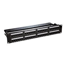 Patch panel UTP Cat6 48 porturi RJ45 2U pentru rack, ASYTECH