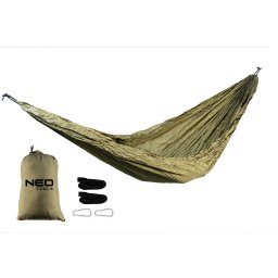 Kit hamac camping NEO Tools 330x140 cm, nailon 210T, 200 kg