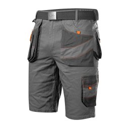 Pantaloni scurti de lucru NEO, 100% bumbac, cu buzunare multiple, XL