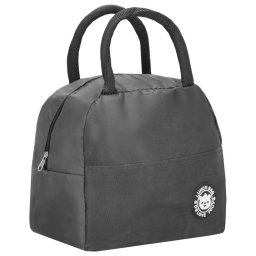 Geanta frigorifica pentru mancare 5L, cu izolatie termica, gri, 21x10x23 cm