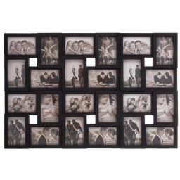 Rama foto colaj de perete pentru 24 fotografii 10x15 cm, 57x86 cm, neagra