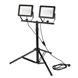 Reflector LED dublu 2x100W, 17000 lm, pe trepied telescopic 1,8 m