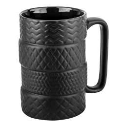Cana pentru cafea 400 ml NEO TOOLS, design anvelopa, neagra