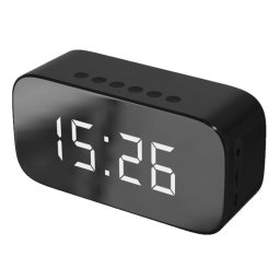 Ceas Digital cu Alarma Setty GB-200 cu Difuzor Bluetooth 3W Negru