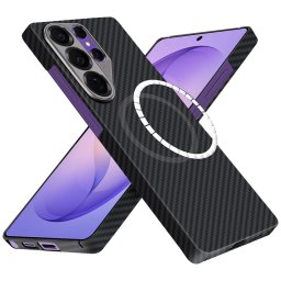 Husa de protectie Techsuit Aramid Fiber MagSafe compatibil cu Samsung Galaxy S26 Ultra, Negru