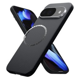 Husa de protectie Techsuit Aramid Fiber MagSafe compatibil cu Google Pixel 9 / 9 Pro, Negru