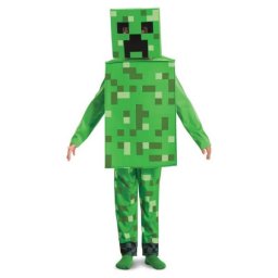 Minecraft: Costum Creeper - mărime M, copii de 7-8 ani