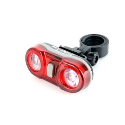Stop bicicletă cu 2 LEDuri superputernice roșii