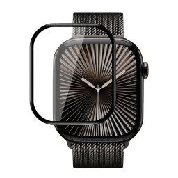 Folie pentru Apple Watch 10 46mm cu Aplicator - Blueo High Molecule Screen Protector - Black