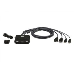 NET SWITCH KVM USB HDMI 2PORT/FHD CS22HF-AT ATEN CS22HF-AT (timbru verde 2.00 lei)
