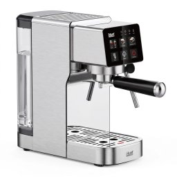 Espressor iHunt Bro Barista Flex 5 in 1, Pompa Ulka 19 Bari, Rezervor 1.2L, Panou Digital Tactil, Sistem Termobloc 1350W, Compatibil Cafea Macinata si Capsule