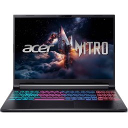 Laptop Acer Nitro V 16S WQXGA 16 inch Intel Core 9 270H 32GB 1TB SSD RTX 5070 Windows 11 Pro Obsidian Black
