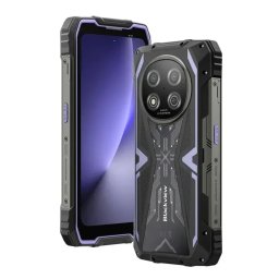 Smartphone BLACKVIEW ROCK2 5G Dual SIM Ecran 6.67Inch HD+ Octa Core RAM 12GB + Flash 256GB DokeOS 5.0 Bazat pe Android 16 15000mAh Negru/Mov