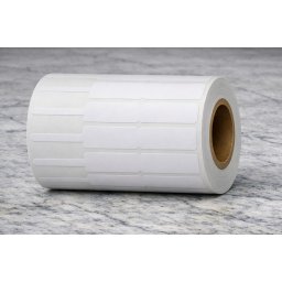 Role etichete plastic BOPP pentru bijuterii si ochelari, 90x10 mm, 4000 etichete rola