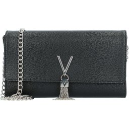 VALENTINO Clutch 'Divina' negru / argintiu
