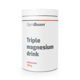 GymBeam Băutură Triple Magnesium 360 g fructe de pădure