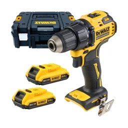 DeWalt - DCD708D2T - Masina de gaurit si insurubat cu 2 acumulatori si incarcator, Li-Ion, 18 V, 2 Ah, 65 Nm, valiza speciala