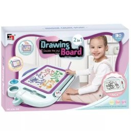 Tăbliță creativă portabilă cu două fețe
