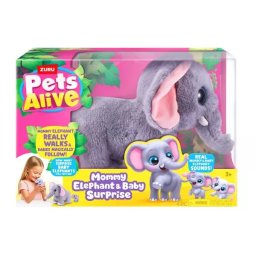 Pets Alive - Mămica elefant surpriză cu puii ei