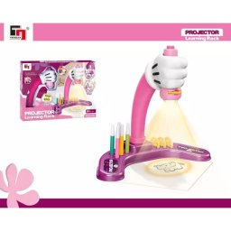 Set de desen cu proiector – roz