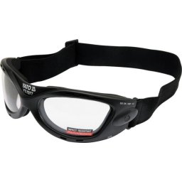 Ochelari de protectie YT-7377, Policarbonat, Banda elastica, Negru