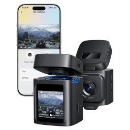 Camera video auto PrimeTrip VD1, 3K, Wi-Fi, GPS, LCD 1.54 inch, Negru