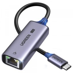 Placa Retea UGREEN CM648 (25052), RJ45, USB-C, Gri