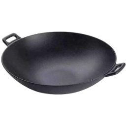 Wok din Fonta, cu Manere, 50 cm, Perfect Home