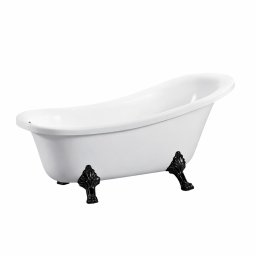 Cada freestanding Leziter Clark 170x73x73 cm, acril, cu picioare negre
