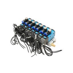 Caseta electroventil pentru troliu CD tractor forestier 12V, 5 închis / 2 deschis
