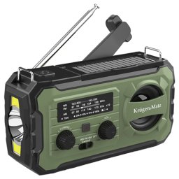 Radio solar multifunctional 10000 mAh cu lanterna, Kruger&Matz