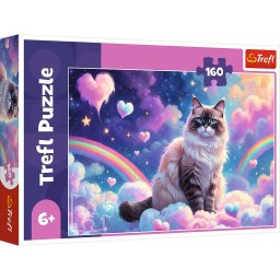 Puzzle Trefl 160 piese Pisicuta domestica pentru copii 6+