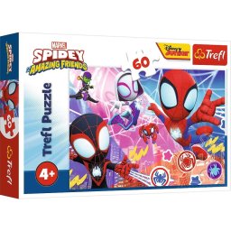 Puzzle Trefl 60 piese Spidey si Prietenii Uimitori, Aventura Eroica