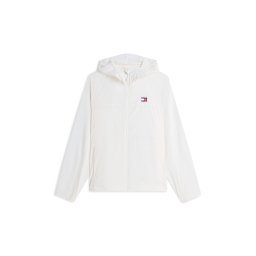 Tommy Jeans Geacă de primăvară-toamnă 'Tommy Badge Ripstop Slim' alb