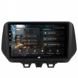 Navigatie Hyundai Tucson (2018-2020) 8GB RAM Android Octacore Slot Sim 4G DSP GPS Wi-FI Carplay Android Auto USB Bluetooth Waze Touchscreen 9 Inch