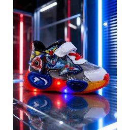 Pantofi sport cu lumini LED, Model Robo, Multicolor