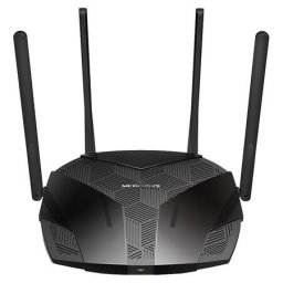 Router wireless MR80X Wi-Fi 6 AX3000 Dual-Band Gigabit cu Chipset Qualcomm WPA3 Negru