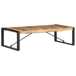 Masuta de cafea, 140 x 70 x 40 cm, lemn de mango nefinisat GartenMobel Dekor
