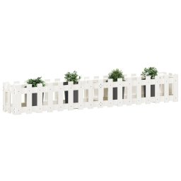 Pat înaltat gradina design gard 200x30x30 cm lemn impregnat pin GartenMobel Dekor