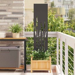 Panou Decorativ de Gradina Negru 32 x 140 cm GartenMobel Dekor