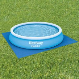 Panza de sol pentru piscina Bestway Flowclear 396 x 396 cm, albastra