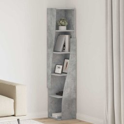 Dulap de colt Alb 27,5x27x140cm Lemn compozit GartenMobel Dekor